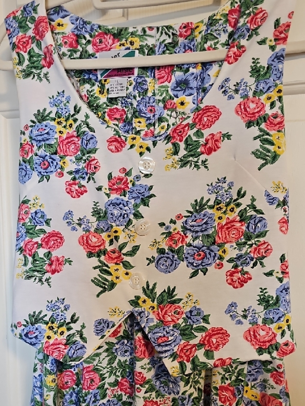 Preppy 90s  Jumpsuit Romper Shorts, Large, Retro Fun